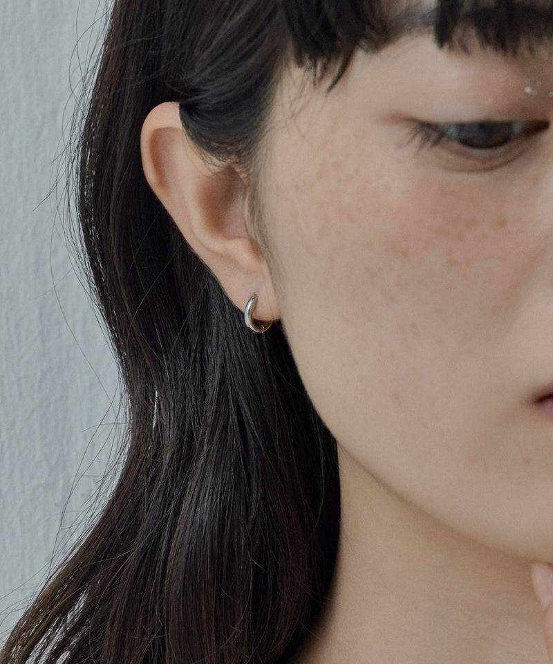 【ORLEAN】ミニピアス2個セット フープピアス ストーンピアス