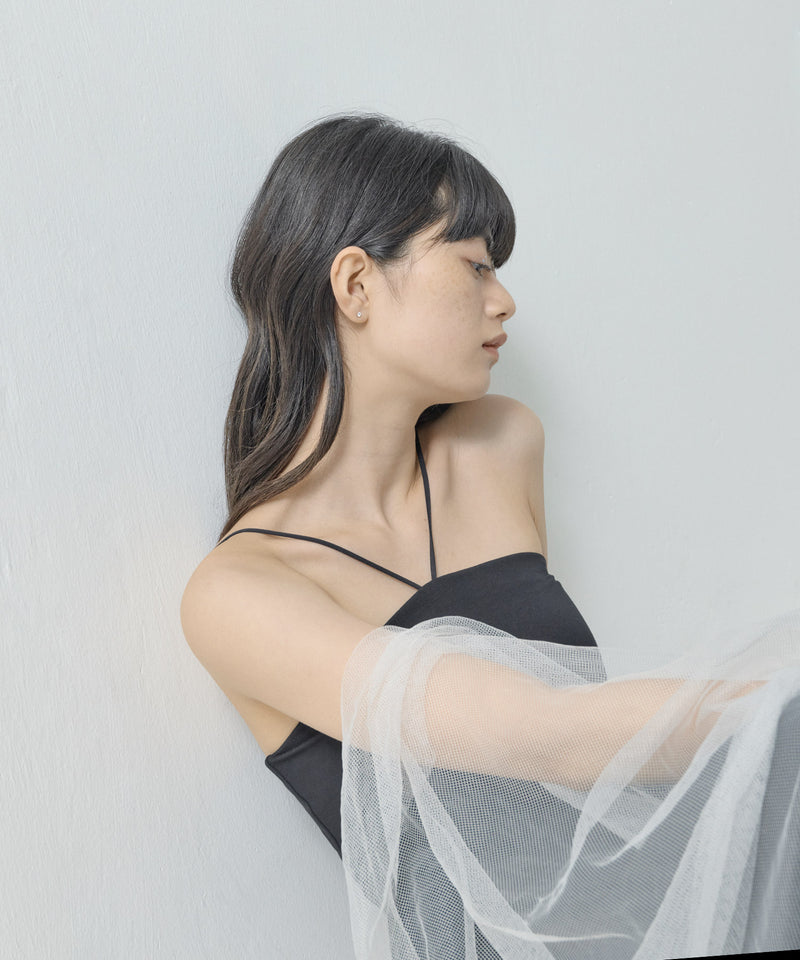 【ORLEAN】ミニピアス2個セット フープピアス ストーンピアス