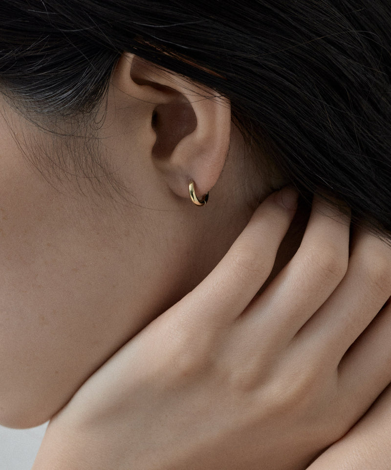 【ORLEAN】ミニピアス2個セット フープピアス ストーンピアス