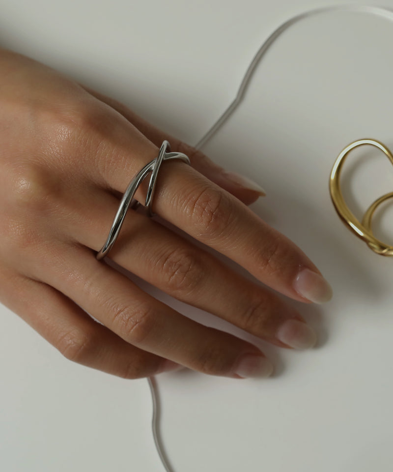 【ORLEAN】 ニュアンスダブルフィンガーリング サージカルステンレス