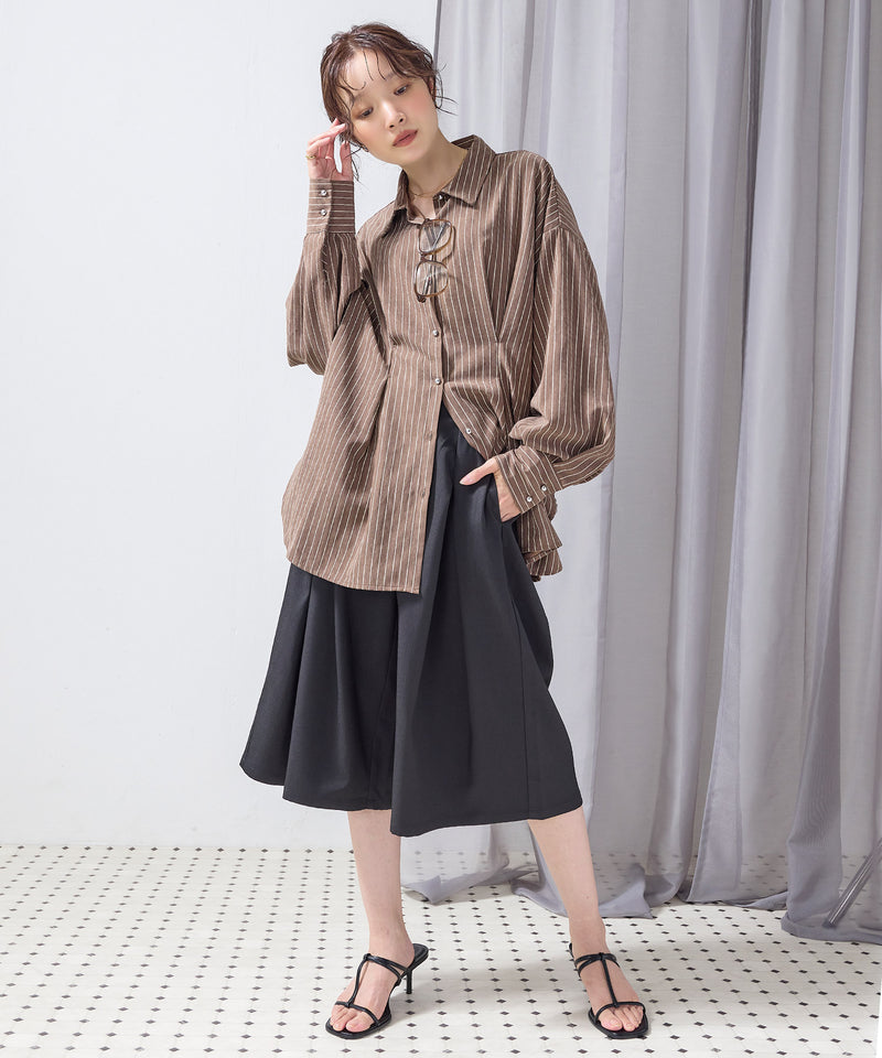 【大人のハーフパンツデビューに】ツイルタックバミューダパンツ