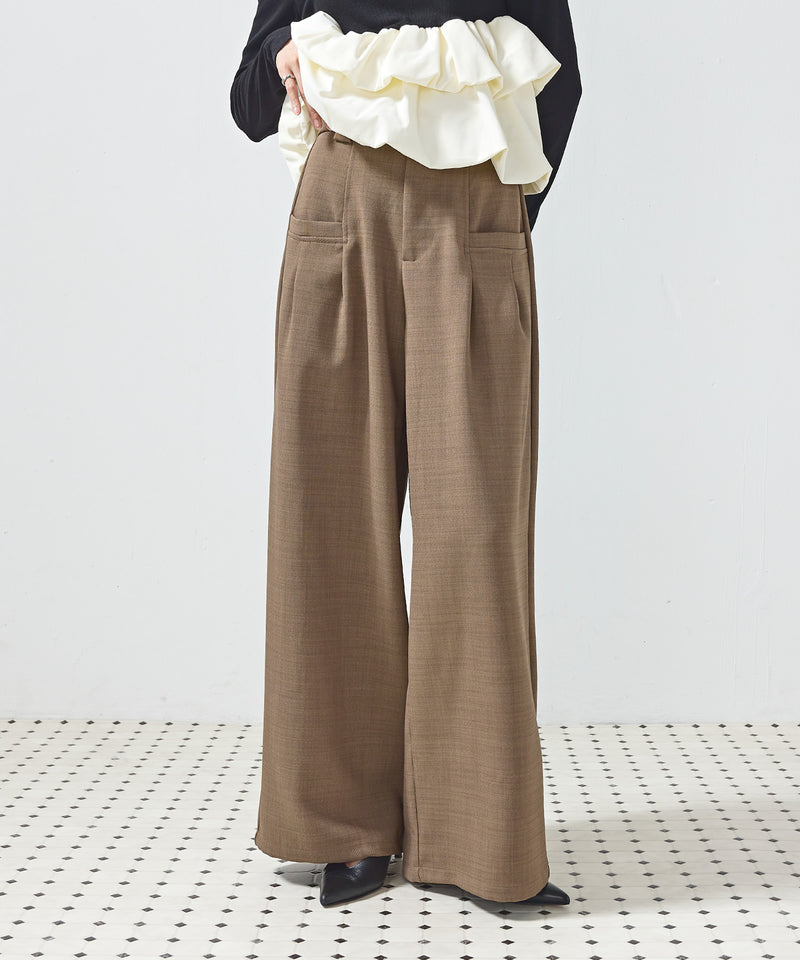 【きれいめに決まる】ツイルタックパンツ