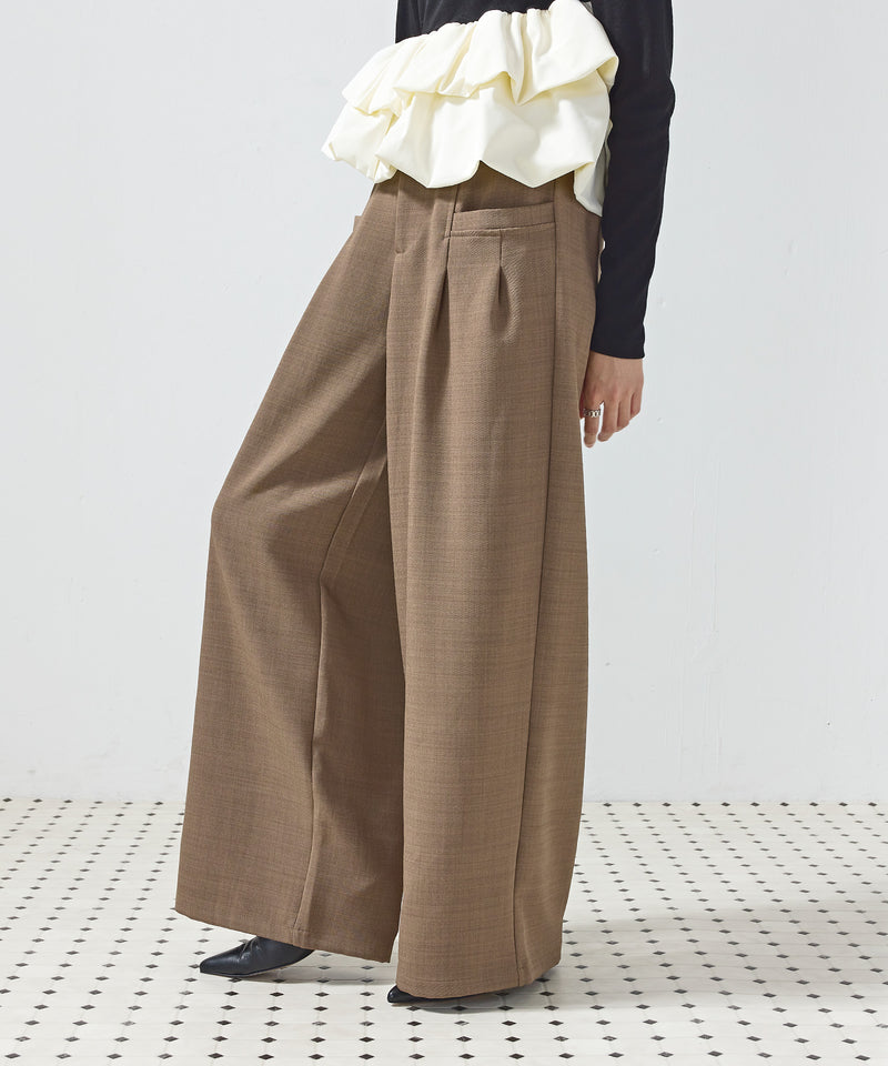 【きれいめに決まる】ツイルタックパンツ