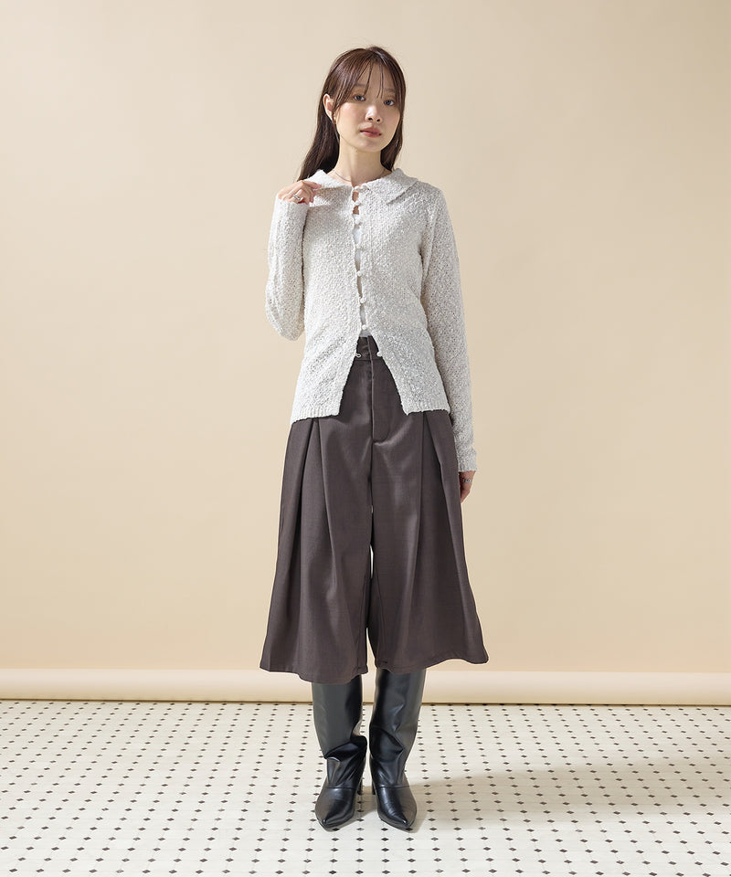 【大人のハーフパンツデビューに】ツイルタックバミューダパンツ