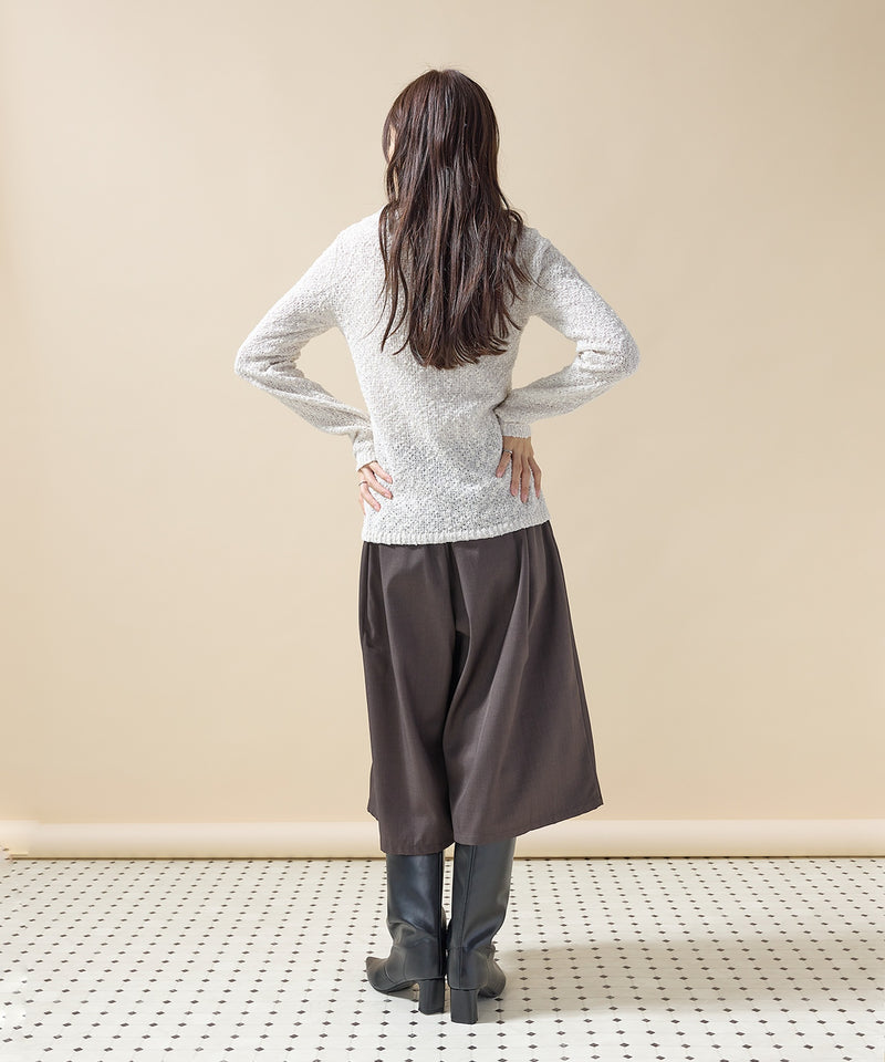 【大人のハーフパンツデビューに】ツイルタックバミューダパンツ