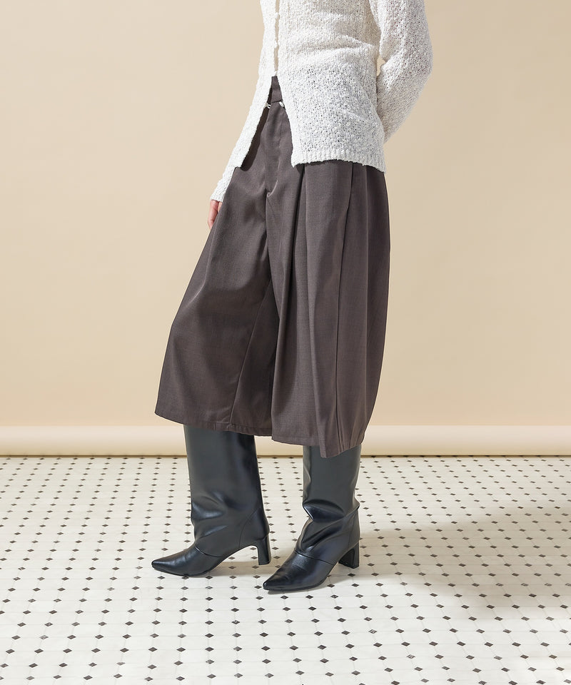 【大人のハーフパンツデビューに】ツイルタックバミューダパンツ