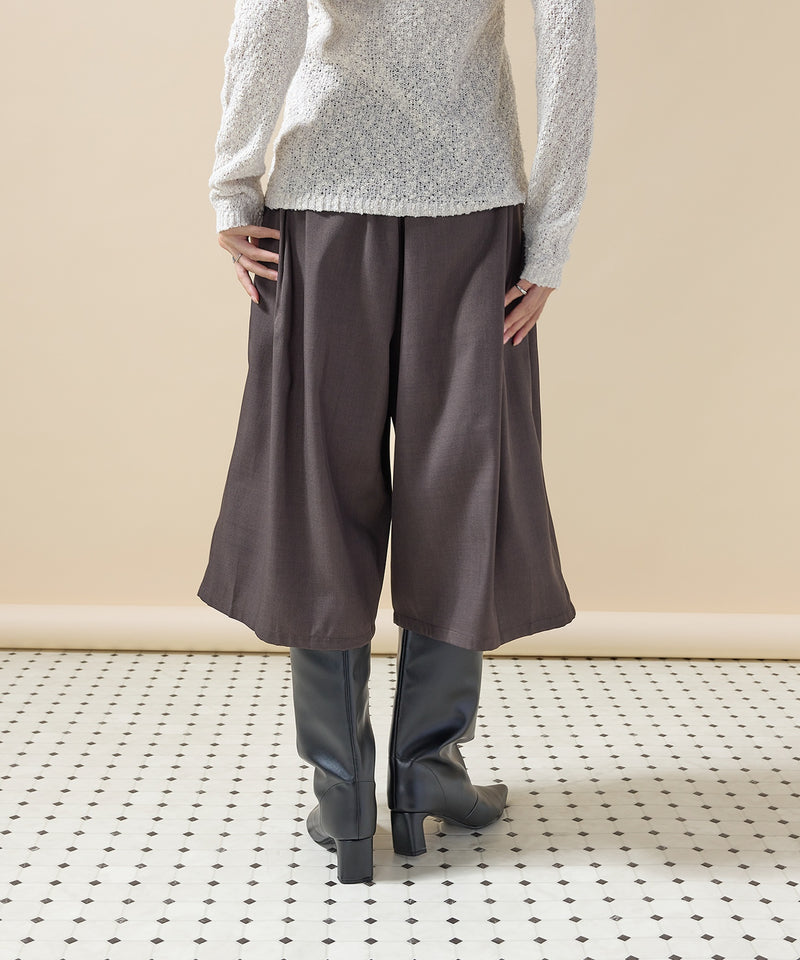 【大人のハーフパンツデビューに】ツイルタックバミューダパンツ