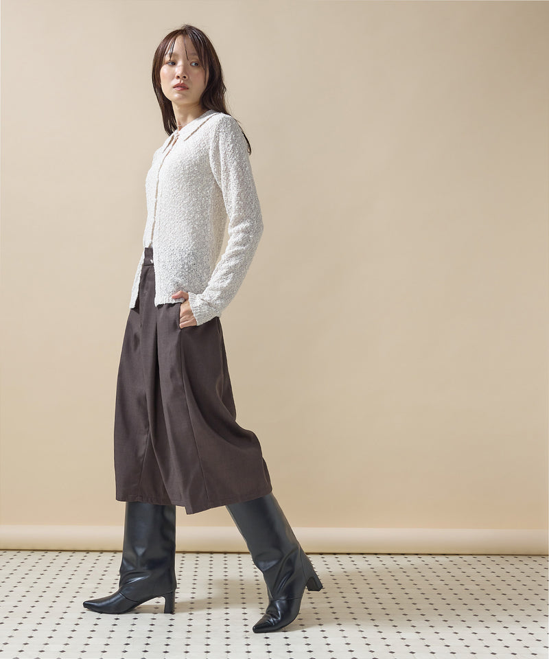 【大人のハーフパンツデビューに】ツイルタックバミューダパンツ