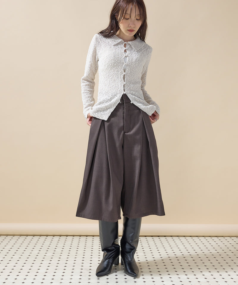 【大人のハーフパンツデビューに】ツイルタックバミューダパンツ