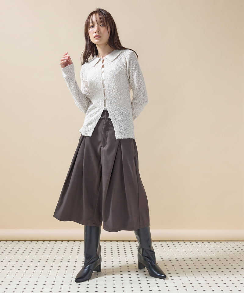 【大人のハーフパンツデビューに】ツイルタックバミューダパンツ