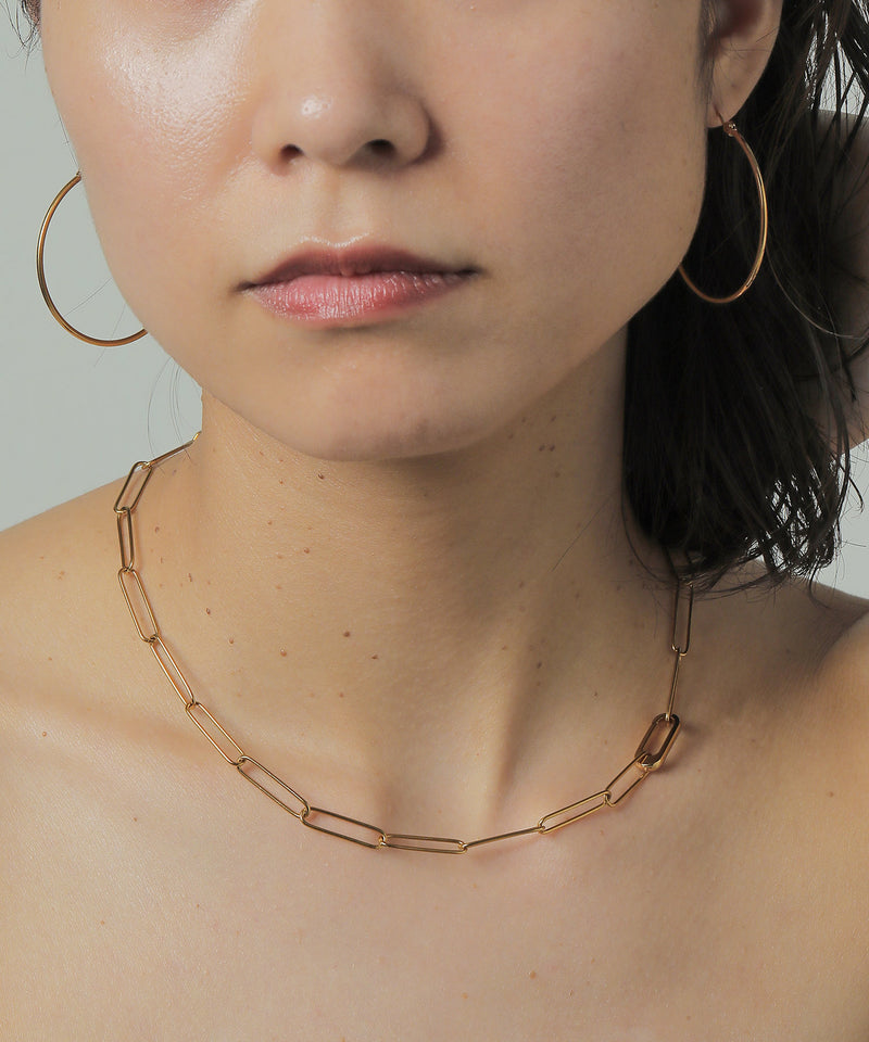 金属アレルギー対応 シンプルフープピアス 4cm サージカルステンレス