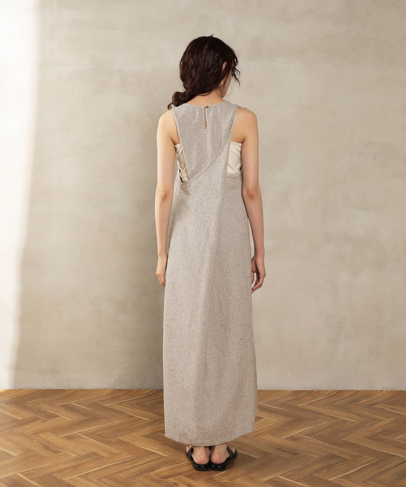 バッククロスアメスリロングワンピース