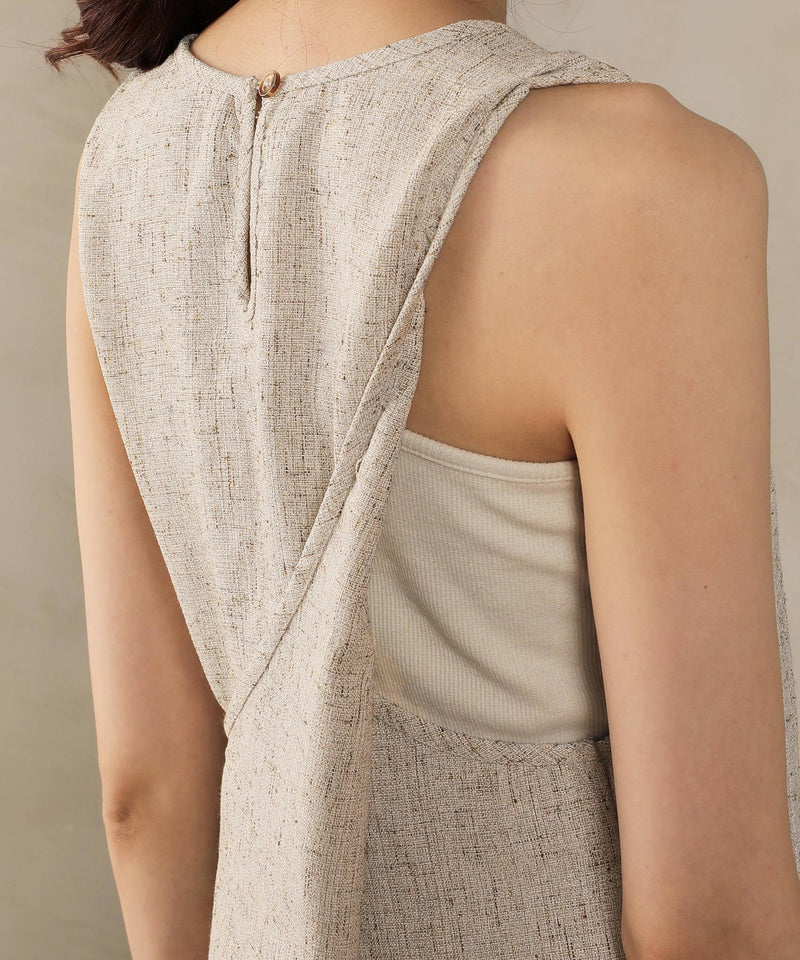 バッククロスアメスリロングワンピース