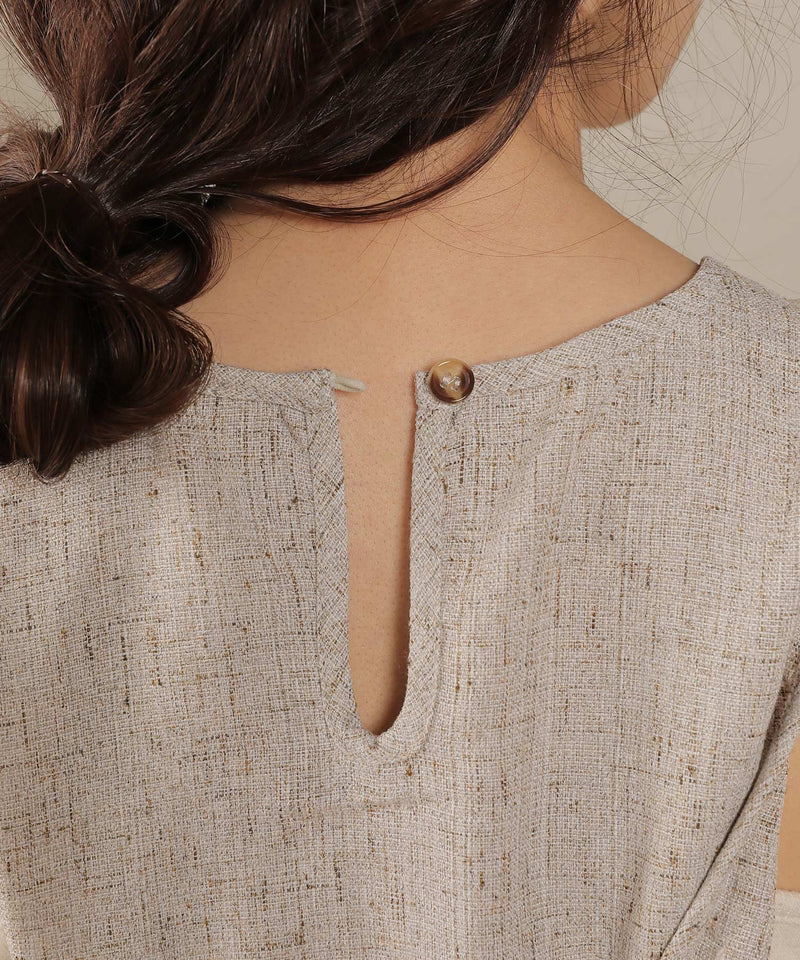 バッククロスアメスリロングワンピース