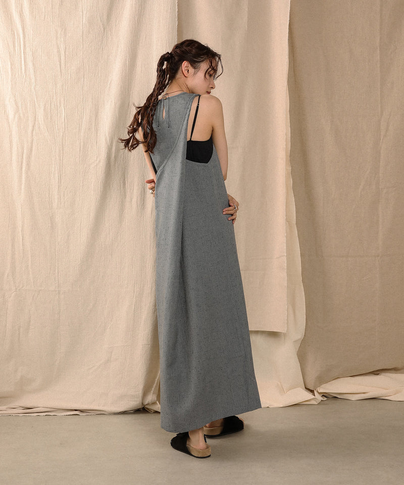 バッククロスアメスリロングワンピース