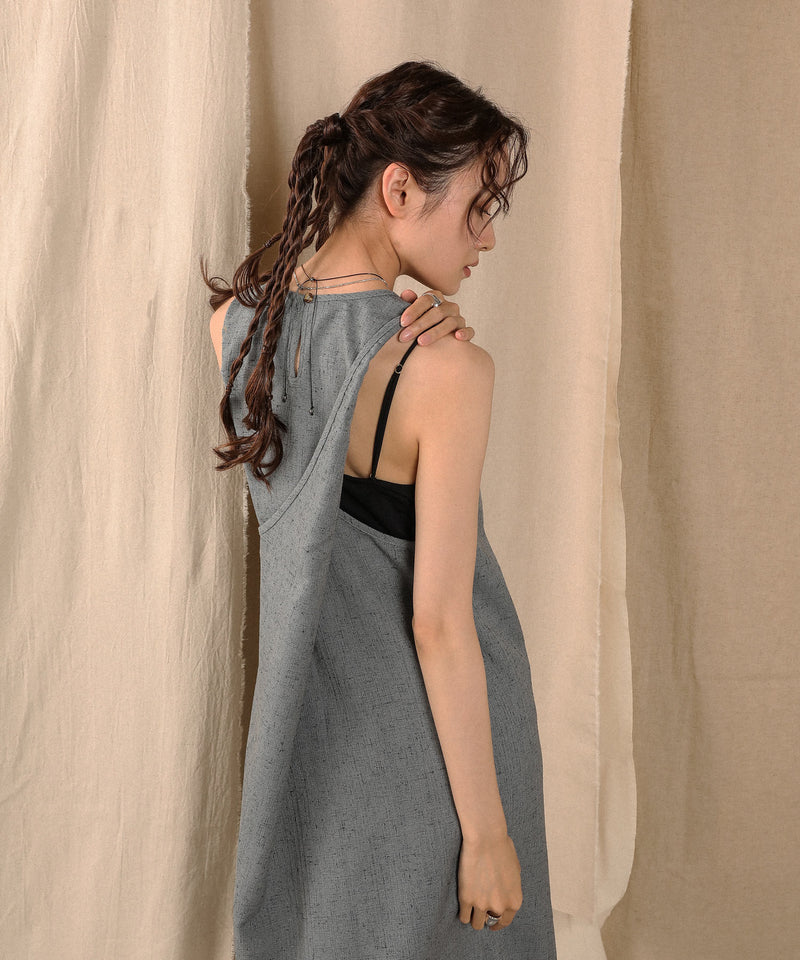 バッククロスアメスリロングワンピース