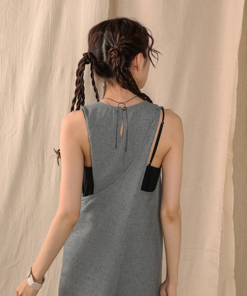 バッククロスアメスリロングワンピース
