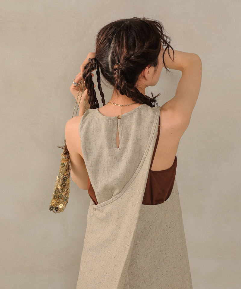 バッククロスアメスリロングワンピース