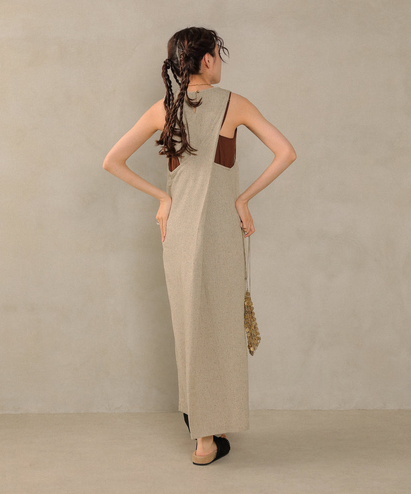 バッククロスアメスリロングワンピース
