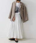 【mizuiro ind / ミズイロ インド】volume flare skirt / ボリュームフレアスカート