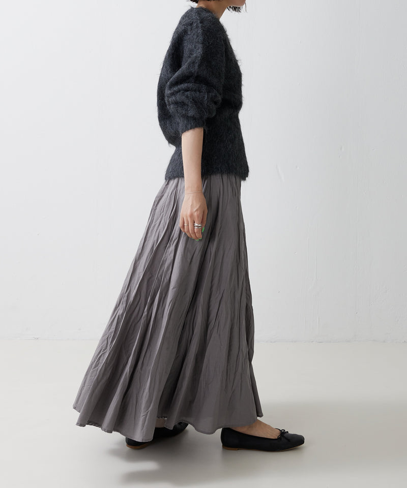 【mizuiro ind / ミズイロ インド】volume flare skirt / ボリュームフレアスカート