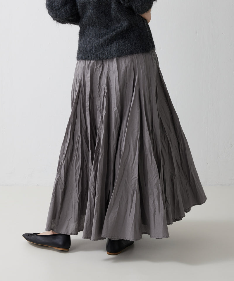 【mizuiro ind / ミズイロ インド】volume flare skirt / ボリュームフレアスカート