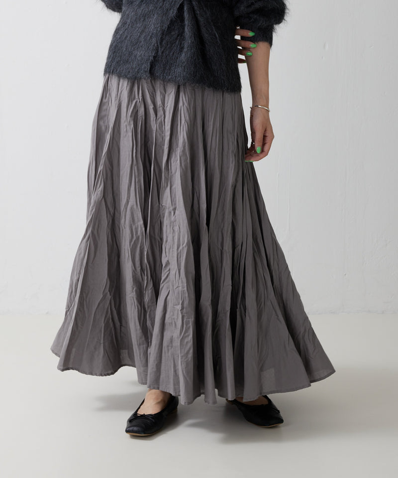 【mizuiro ind / ミズイロ インド】volume flare skirt / ボリュームフレアスカート