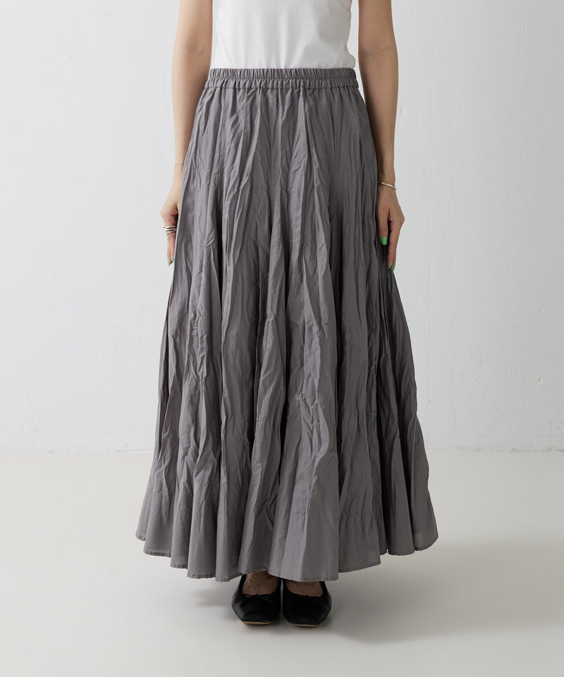 【mizuiro ind / ミズイロ インド】volume flare skirt / ボリュームフレアスカート