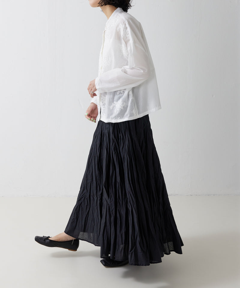 【mizuiro ind / ミズイロ インド】volume flare skirt / ボリュームフレアスカート
