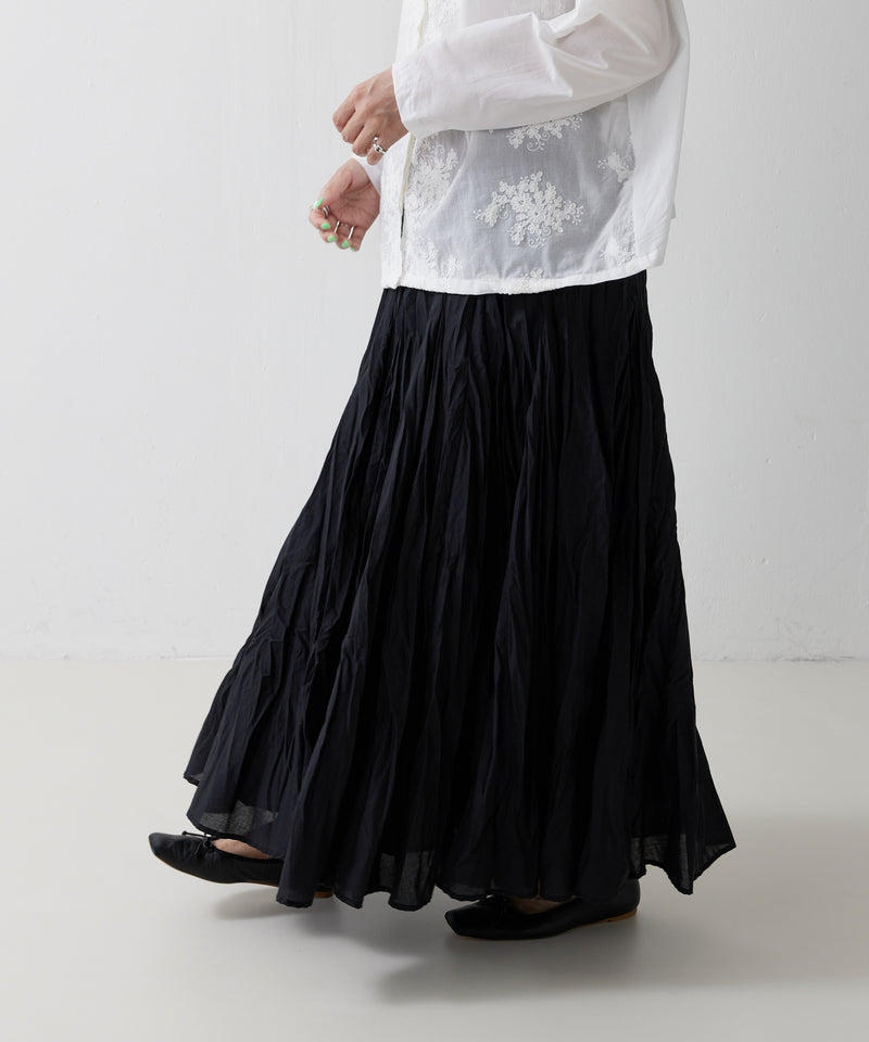 【mizuiro ind / ミズイロ インド】volume flare skirt / ボリュームフレアスカート