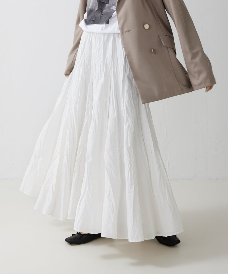 【mizuiro ind / ミズイロ インド】volume flare skirt / ボリュームフレアスカート