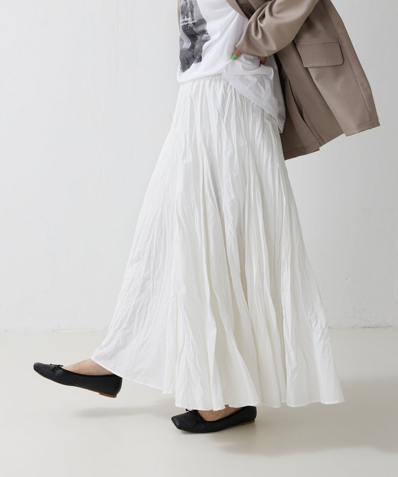 【mizuiro ind / ミズイロ インド】volume flare skirt / ボリュームフレアスカート