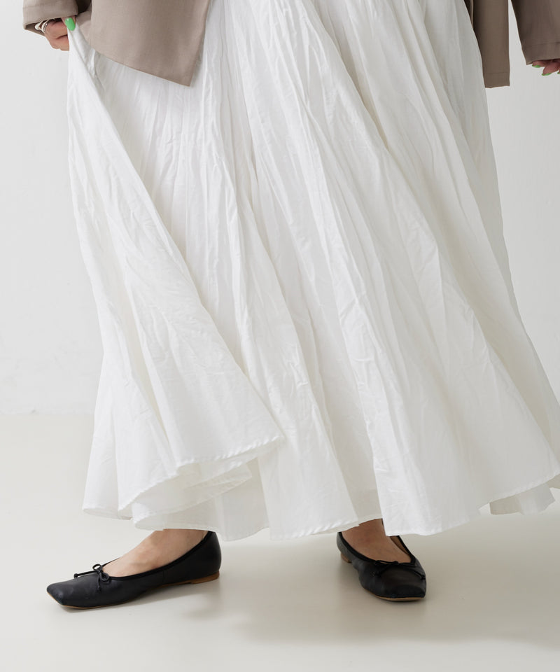 【mizuiro ind / ミズイロ インド】volume flare skirt / ボリュームフレアスカート