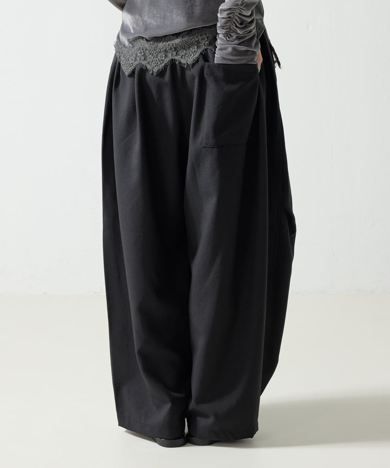 【mizuiro ind / ミズイロ インド】wide cargo pants / ワイドカーゴパンツ