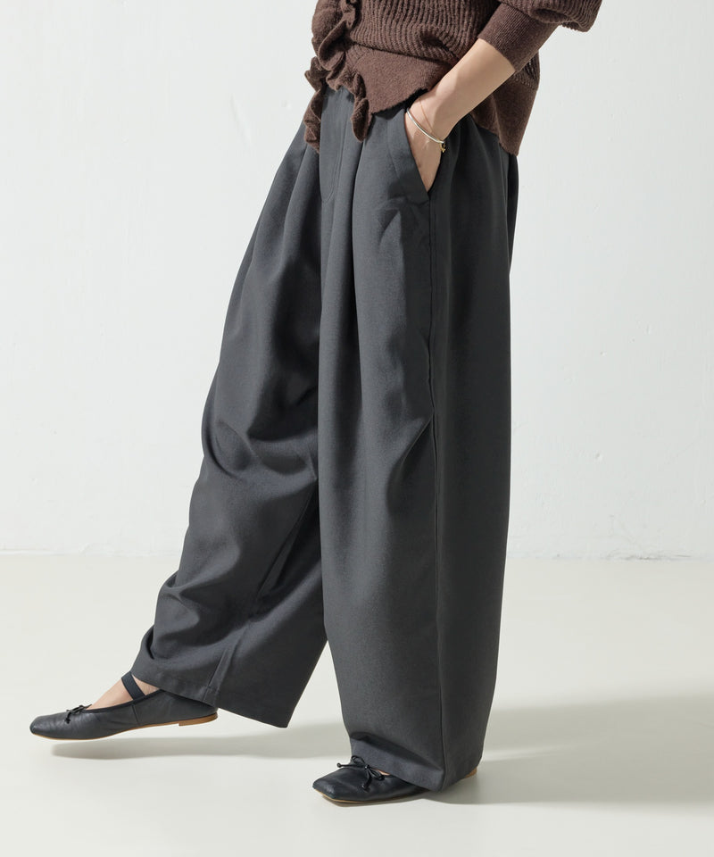 【mizuiro ind / ミズイロ インド】wide cargo pants / ワイドカーゴパンツ