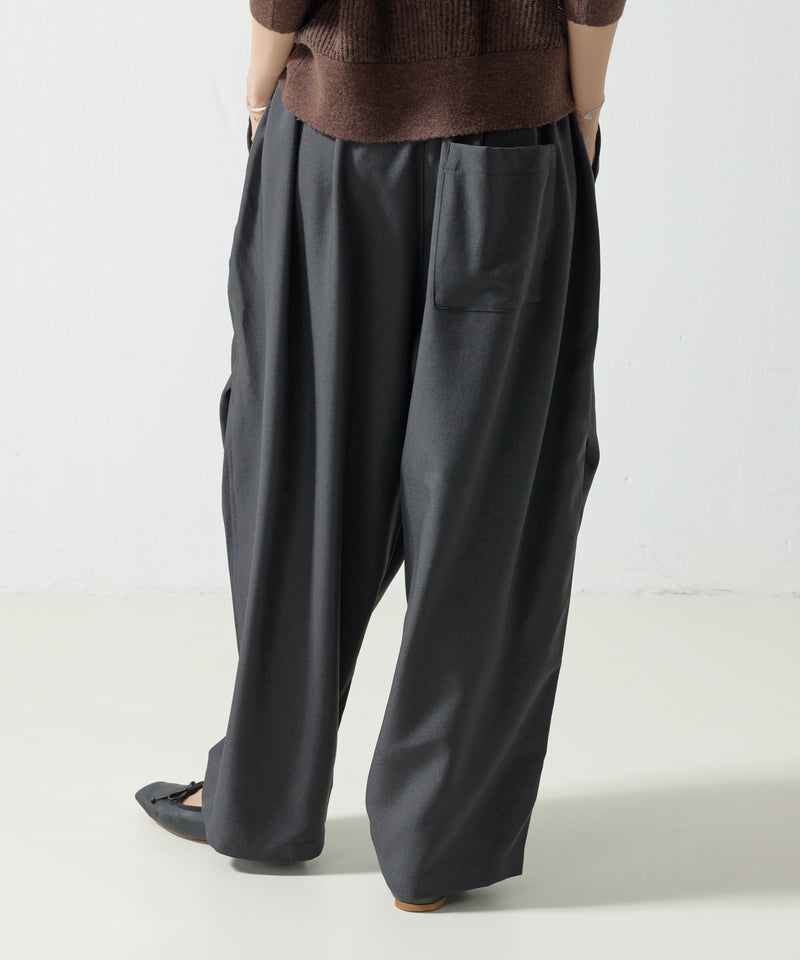 【mizuiro ind / ミズイロ インド】wide cargo pants / ワイドカーゴパンツ