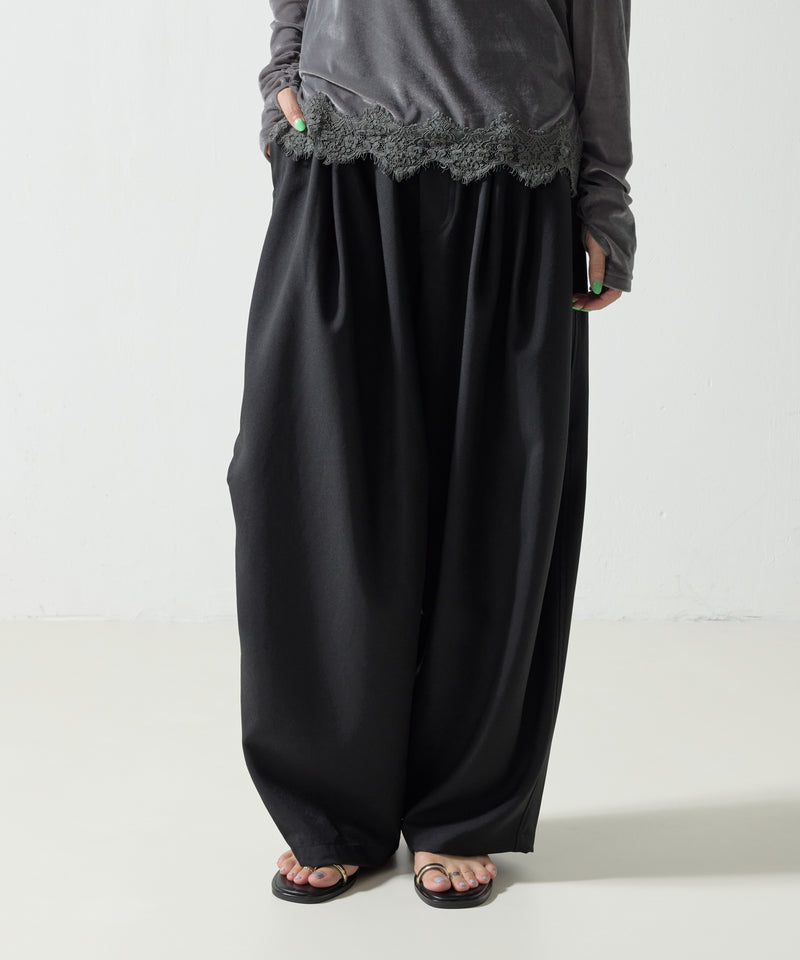 【mizuiro ind / ミズイロ インド】wide cargo pants / ワイドカーゴパンツ
