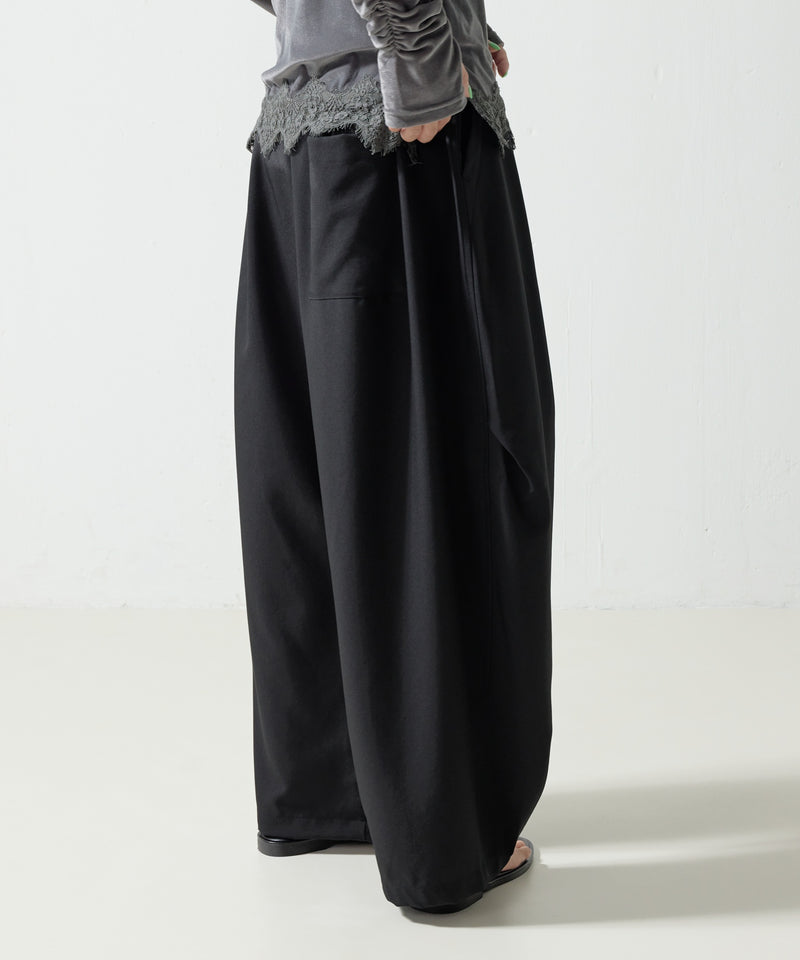【mizuiro ind / ミズイロ インド】wide cargo pants / ワイドカーゴパンツ