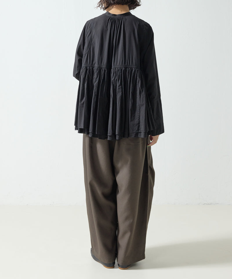 【mizuiro ind / ミズイロ インド】wide cargo pants / ワイドカーゴパンツ