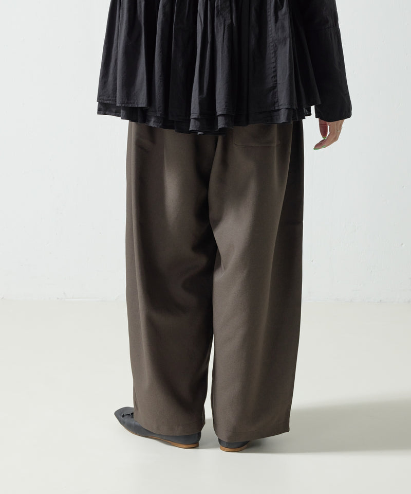 【mizuiro ind / ミズイロ インド】wide cargo pants / ワイドカーゴパンツ