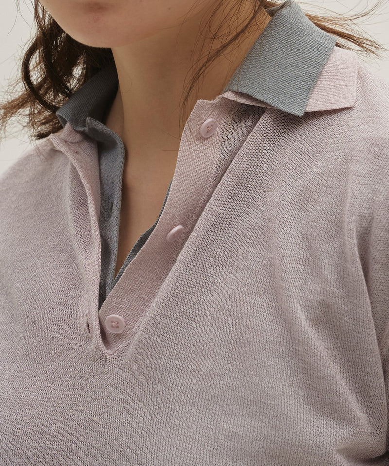 【TODAYFUL / トゥデイフル】Layered Polo Knit / レイヤードポロニット