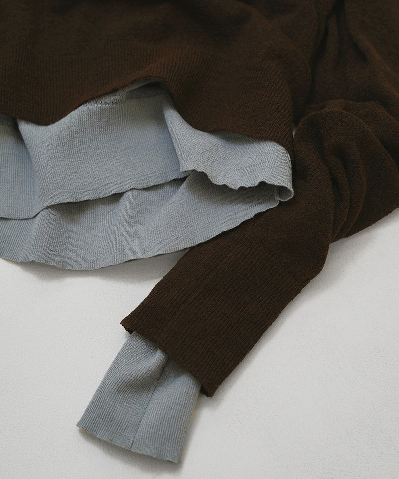 【TODAYFUL / トゥデイフル】Layered Polo Knit / レイヤードポロニット