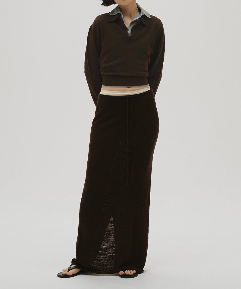 【TODAYFUL / トゥデイフル】Layered Polo Knit / レイヤードポロニット