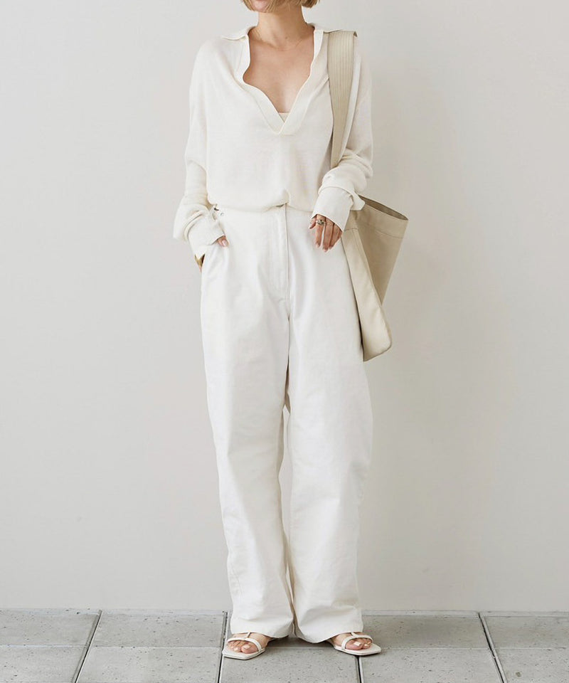 【TODAYFUL / トゥデイフル】Boyfriend Cotton Pants / ボーイフレンドコットンパンツ