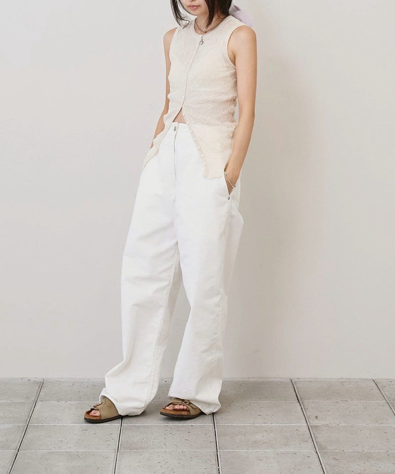 【TODAYFUL / トゥデイフル】Boyfriend Cotton Pants / ボーイフレンドコットンパンツ