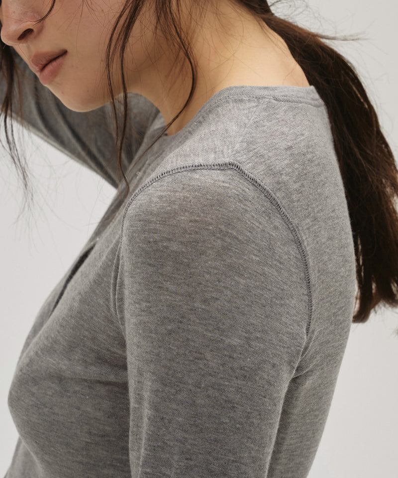 【TODAYFUL / トゥデイフル】Henleyneck Soft Tops / ヘンリーネックソフトトップス