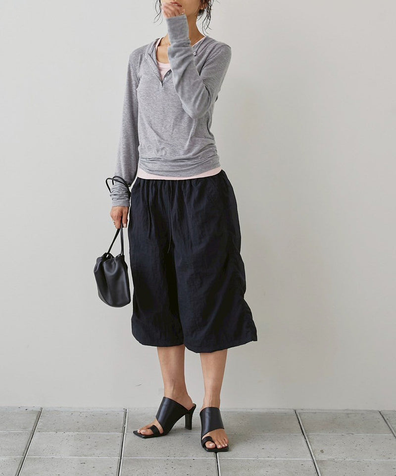 【TODAYFUL / トゥデイフル】Henleyneck Soft Tops / ヘンリーネックソフトトップス