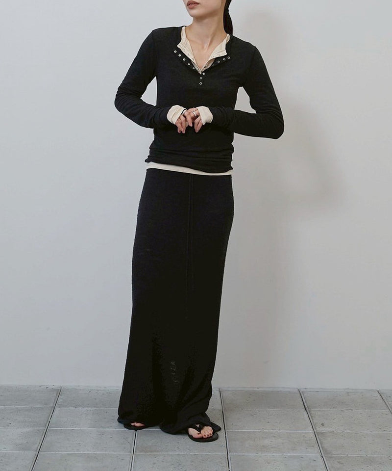 【TODAYFUL / トゥデイフル】Henleyneck Soft Tops / ヘンリーネックソフトトップス