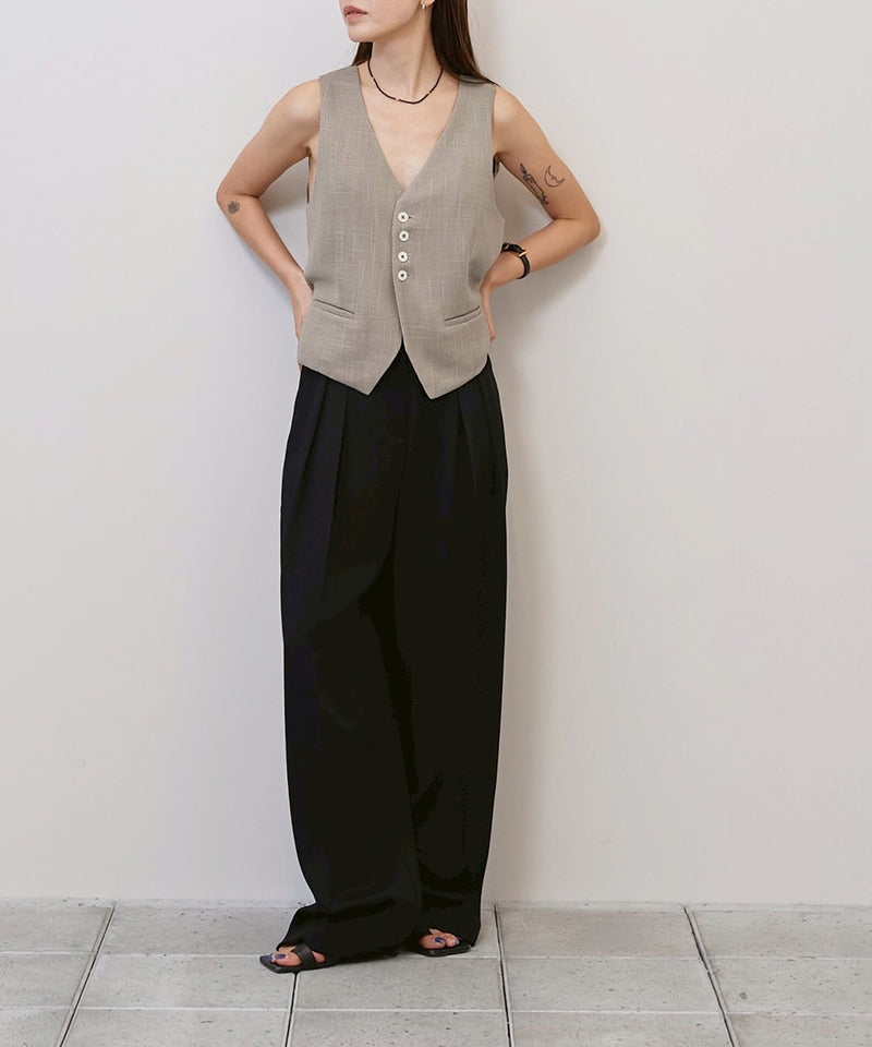 【TODAYFUL / トゥデイフル】Tuck Wide Trousers / タックワイドトラウザーズ