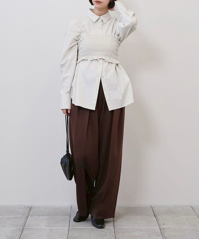 【TODAYFUL / トゥデイフル】Tuck Wide Trousers / タックワイドトラウザーズ